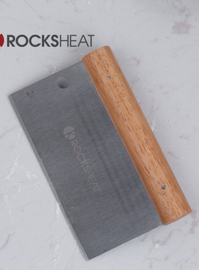 面团刮板刮面板 不锈钢加橡胶木柄切面板