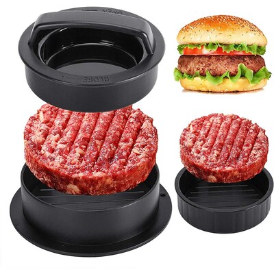 Hamburger Press Patty Maker Burger Press 3 in 1 Non- Meat Be