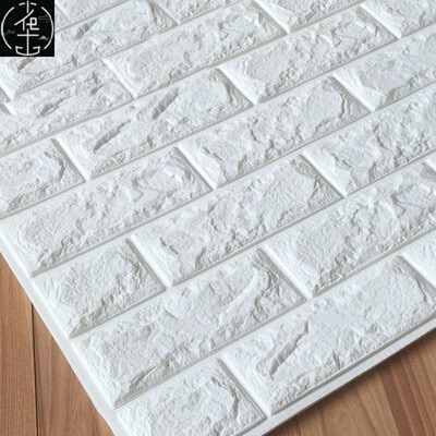 3D Brick Wall Stickers Wallpaper Decor Foam Waterproor墙纸