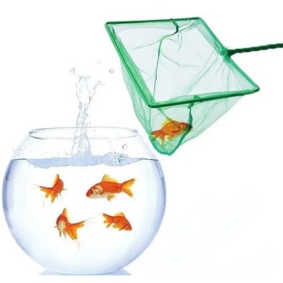 Long Handle Square Aquarium Fishing Net Landing Net for Fish