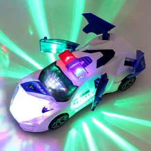 Dancing Deformation Rotating Universal Police Car Electric S