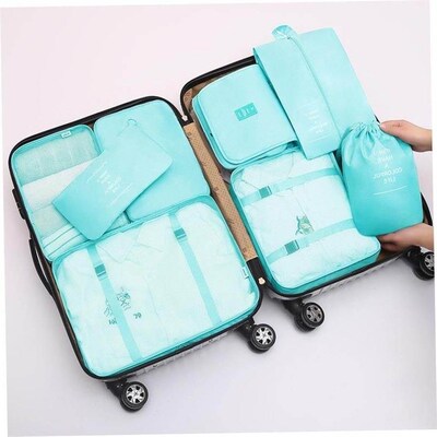 8pcs Set Travel Organizer Storage Bags Suitcase Packing Set1