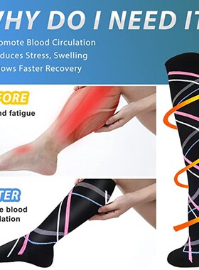 AM Compression Socks Athletic Men Women Best Graduated Breat