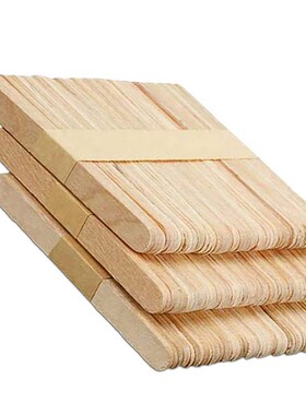 50 PCS Natural Wood Popsicle Sticks Wooden Popsicle Stick Ho
