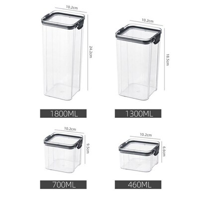 Kitchen grains sealed jar透明food moisture-proof storage box