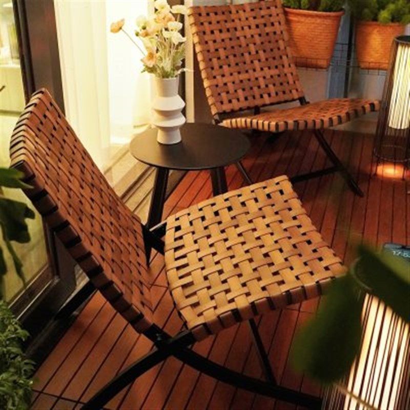 汉娜阳台桌椅 花园折叠藤椅阳台一桌两椅现代休闲藤编靠背三件,住宅家具,阳台椅,淘宝优惠券,粉丝福利购,淘宝优惠卷