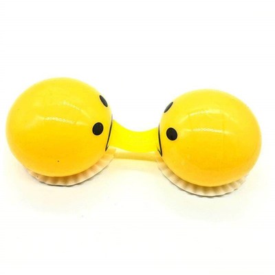 Halloween egg yolk vomiting squishy slime ball Vent toys玩具