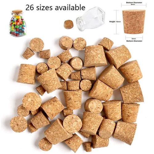 5-10pcs cork stoppers, bottle cork stoppers, wooden conical