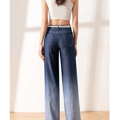 Lyocell Gradient Tencel Jeans Womens Summer Thin Fashionabl