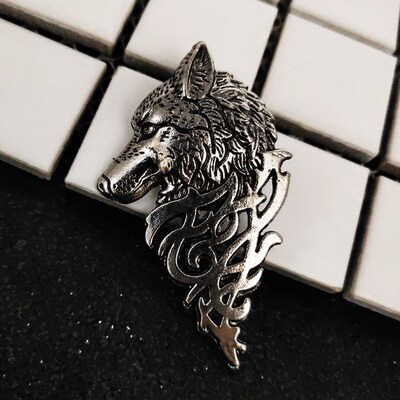 Retro Accessories for Men Stylish Suit Collar Pin Buckle Wol
