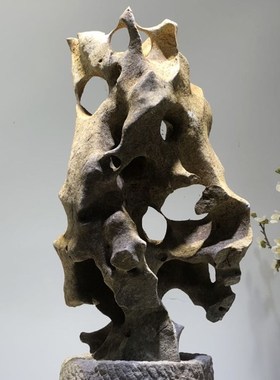 太湖石 假山盆景石头小摆件鱼缸造景附石观赏石天然石材原石抱石