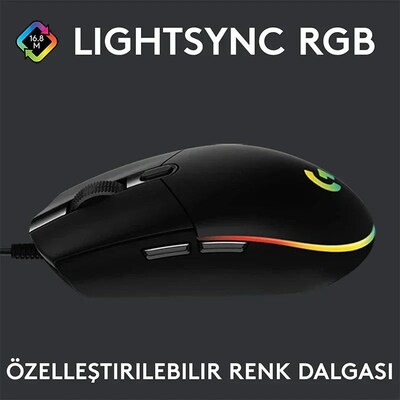 Logitech G102 Mouse USB Wired Gaming Mouse 8000 DPI Rainbow