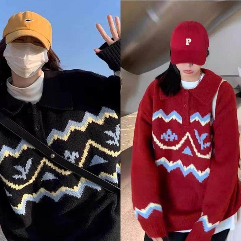 POLO领慵懒毛衣女3秋冬款民族风针织打底针织衫单穿叠穿内搭都可,女装/女士精品,POLO衫,淘宝优惠券,粉丝福利购,淘宝优惠卷