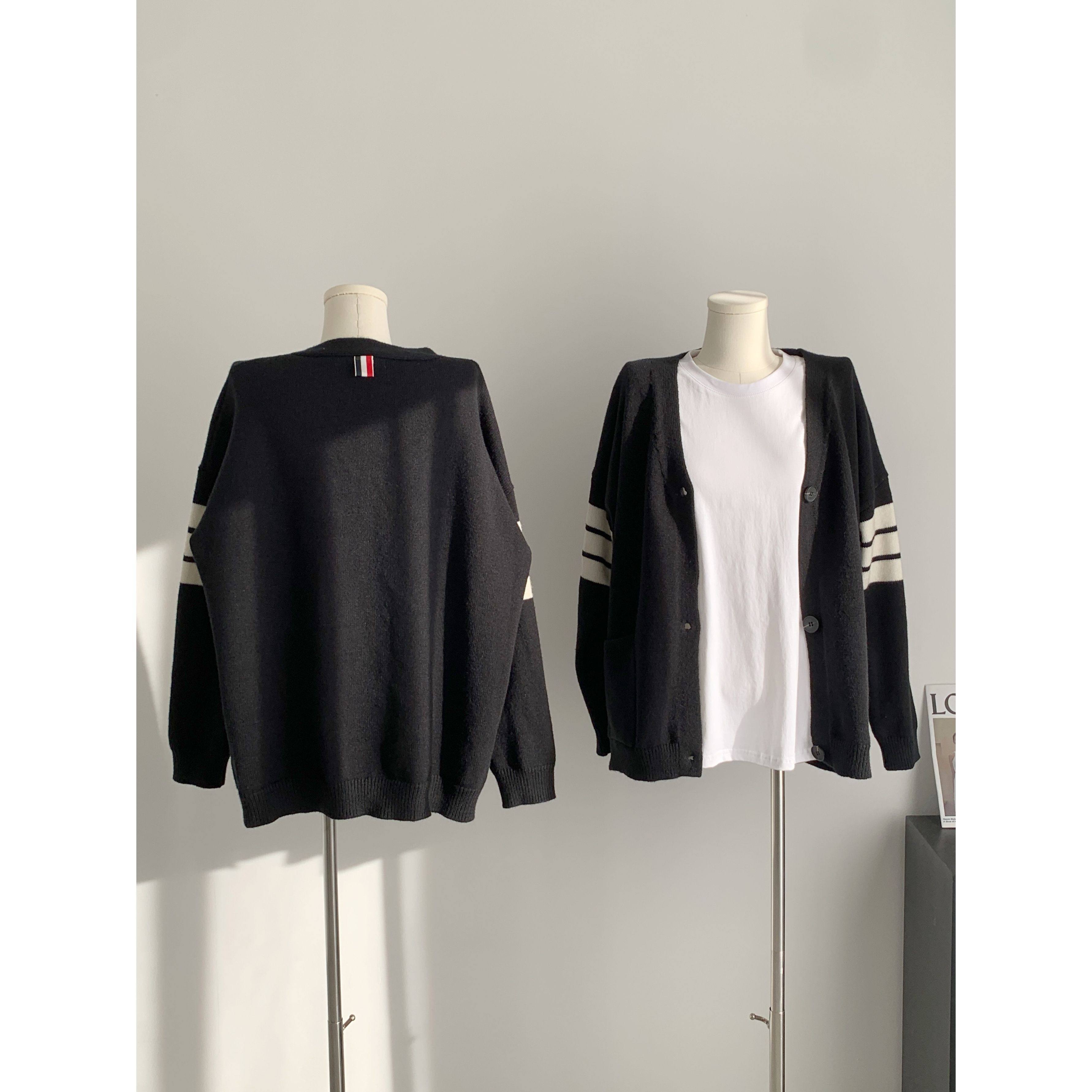 秋冬长袖加厚黑色慵懒风针织毛衣开衫外套女,女装/女士精品,毛针织衫,淘宝优惠券,粉丝福利购,淘宝优惠卷