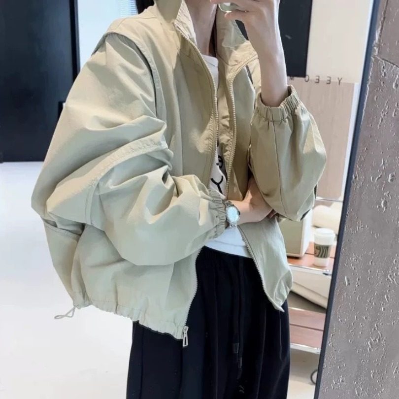 2025秋冬新款夹克拉链外套,女装/女士精品,短外套,淘宝优惠券,粉丝福利购,淘宝优惠卷