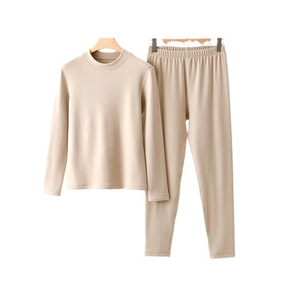 德绒保暖内衣男士加厚套装