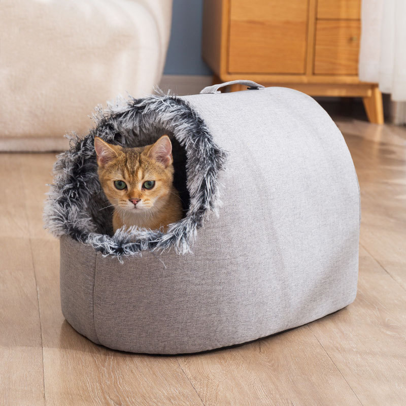 安全感猫窝冬季保暖封闭式冬天睡觉猫咪深度睡眠猫屋高级猫舍挡风