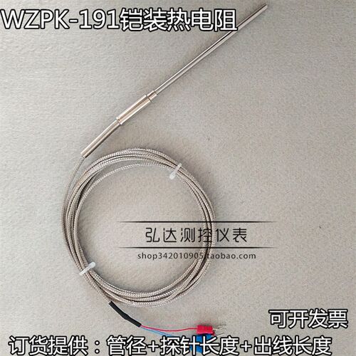 WZPK-191 PT100铠装热电阻 可弯曲热电阻 高温热电偶探头 K/E/J型