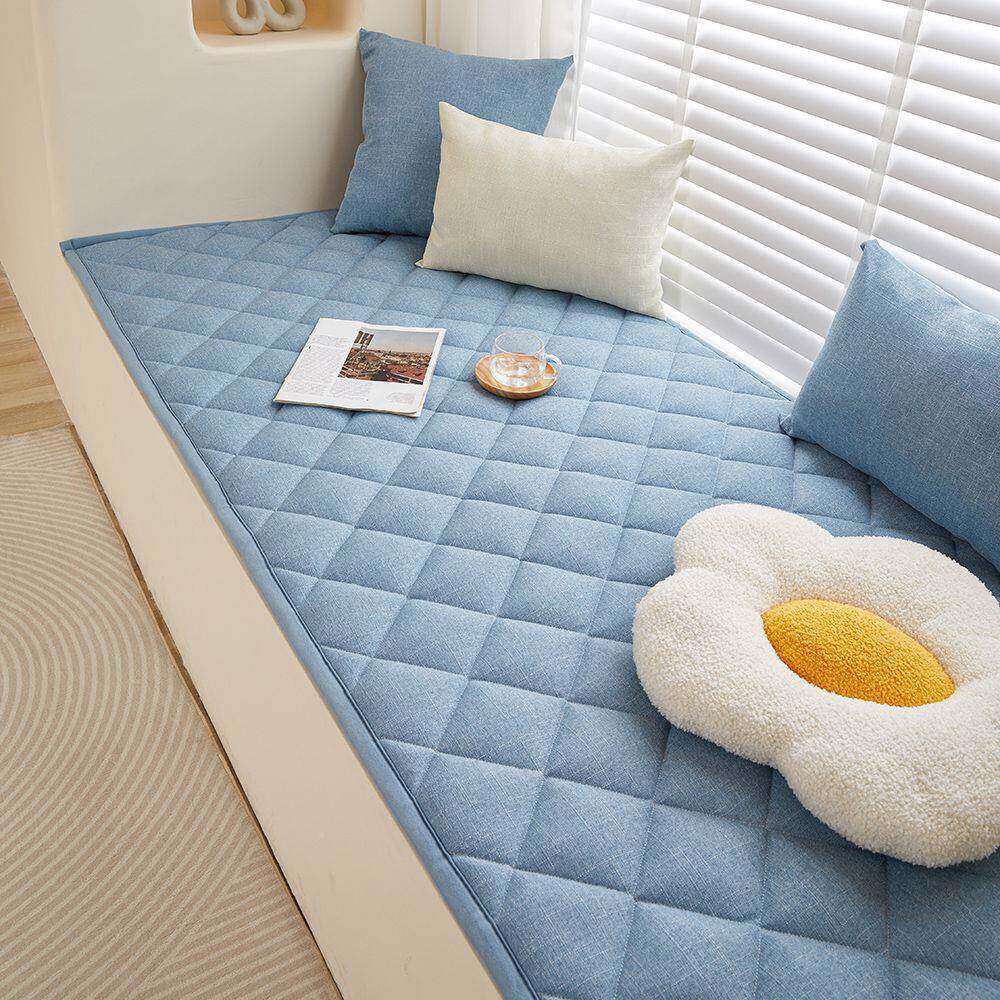 加厚亚麻窗垫厂家直供窗台垫海绵简约现代卧室飘阳工台四垫榻榻米