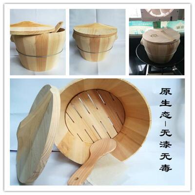 木桶蒸饭桶甑蒸子子家大小SAA6QpQK号饭正用子号饭蒸米饭商用