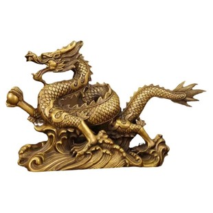 铜龙摆件龙腾四海青龙汉龙聚宝祥龙大号生肖龙家居店铺开业礼品