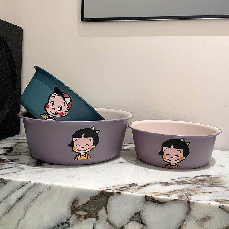 可爱卡通脸盆家用加厚塑料学生宿舍洗漱盆儿童洗内衣物洗菜小盆子,家庭/个人清洁工具,脸盆,淘宝优惠券,粉丝福利购,淘宝优惠卷