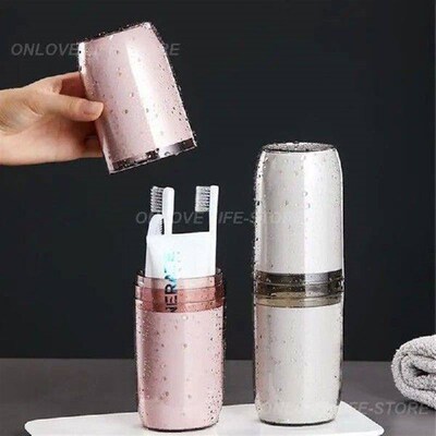 Portable Cup Feel Comfortable Tender Powder Toiletry Set