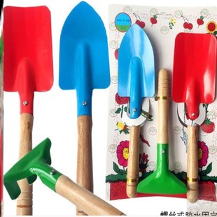 植树节小铲子铁锹木柄水桶幼儿园儿童园艺工具种植装玩沙挖土栽