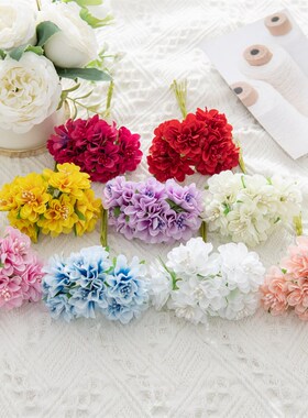 18PCS Artificial Flowers Bouquet Stamen Wedding Party Christ