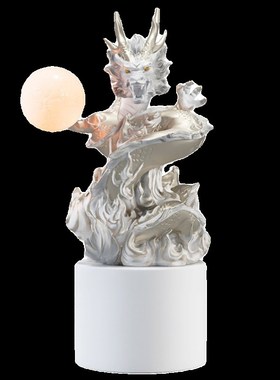 新年盘龙卡通摆件春节元旦客厅家居创意布置装饰品生肖龙年吉祥物