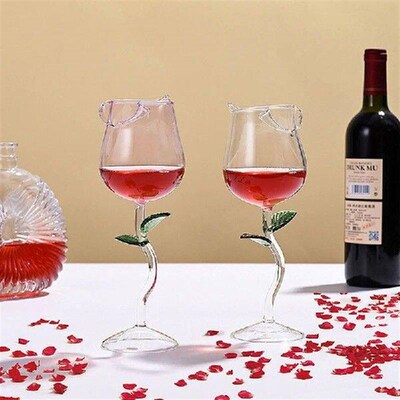 Rose Wine Glass Romantic Cocktail Red Wine Glass 150/400ml
