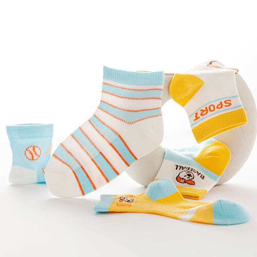 Childrens socks spring and summer thin mesh boat socks full