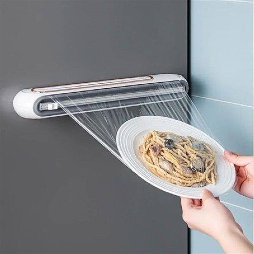 Household Reusable Food Plastic Wrap Magnetic Dispenser