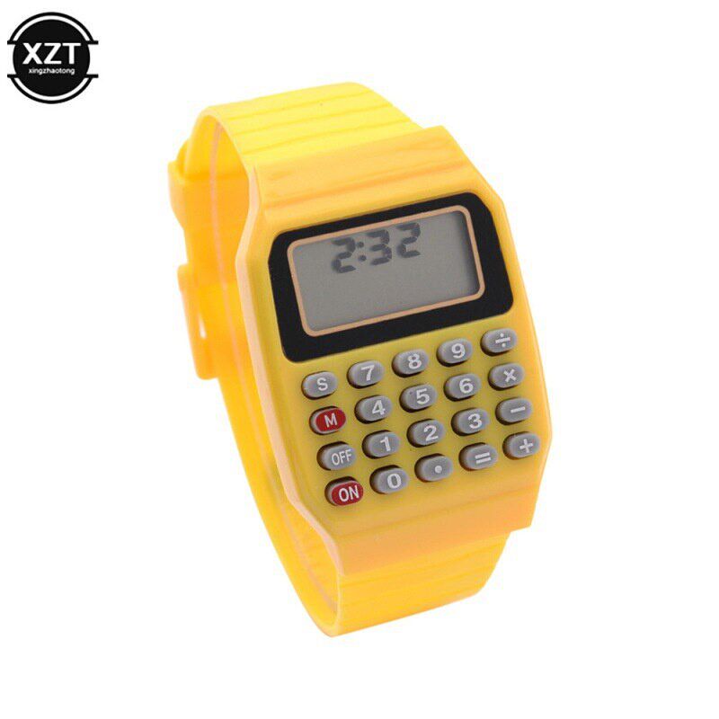 Childrens Electronic Calculator Silicone Date-functio跨境专 - 实物图