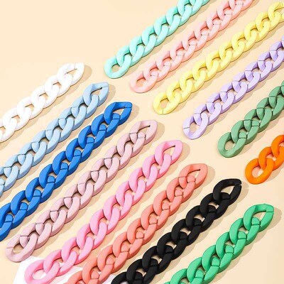 Acrylic 21*30mm Key Strap Chains Opening Loops Accessories