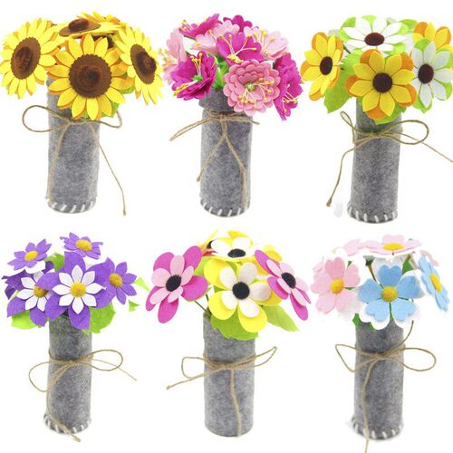 Nonwoven fabric carnation potted flower children creative