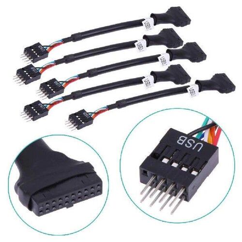 20/19 Pin USB3.0 Female to 9 Pin USB2.0 Male Motherboard