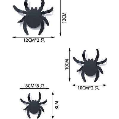 Halloween decorative PET wall stickers Thebat three-dimensio