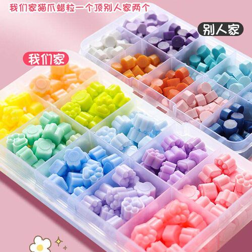 1Set Retro Sealing Wax Seal Stamp Kit Colorful Mix Beads DIY