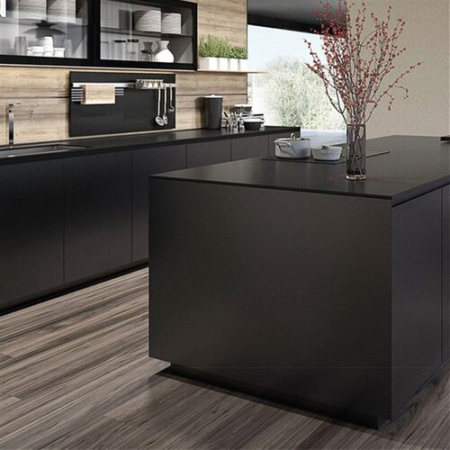 Black matt lacquer european style bespoke ready assemble kit