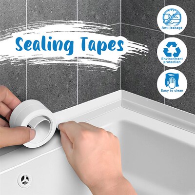 Shower Bath Sealing Tape Strips?PVC Self Adhesive Waterproo