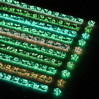 210 Sheets Luminous Origami Stars Paper 10 Colors Strips Luc