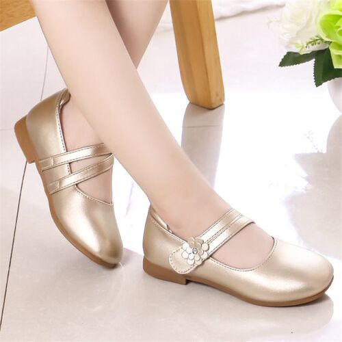 Princess Girls Shoes Kids Leather Shoes For Medium Big Girl