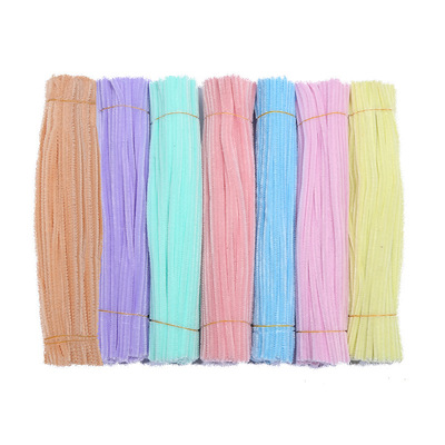 50/100pcs 30cm Chenille Stems  Cleaners Kids Educational Toy