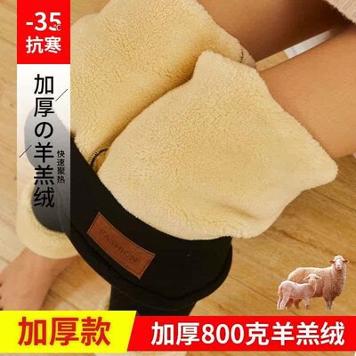 800g lmb velvet leggings womens high wist plus velvet thick