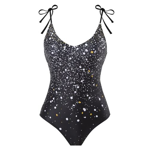 2023 Women Girls Swimwear ver Up Vintage Leopard Colorblock
