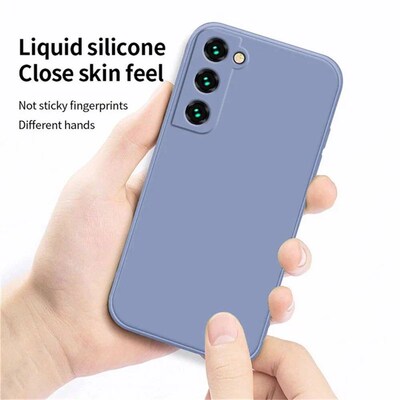 luxury Liquid Silicone Case for  S25 S24 Galaxy S20 S21 S22