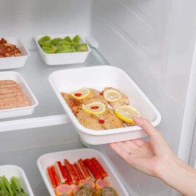 Wholesale square plastic trays, suitable for home use as see