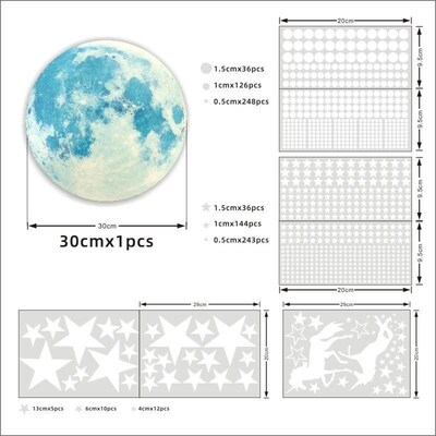 Kids Room Planet Decals Removable Planet Wall Decals Solar