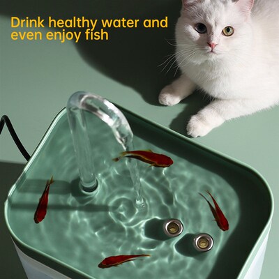 Cat Water Fountain Cat Drinker Bowl 1.5L Auto Filter USB Ele